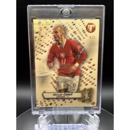   Vaclav Cerny Gold Superfractor 1/1 focis kártya - 2023 Topps Euro Road to UEFA Euro 2024 - Csehország