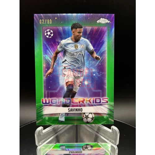 Savinho /99 Wonderkids focis kártya - 2024-25 Topps Chrome - Manchester City