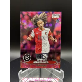   Gjivai Zechiel focis kártya - Pink Electric Charge Parallel - 23-24 Topps Stadium Club Chrome - Feyenoord