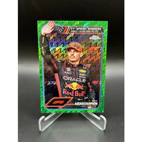 Max Verstappen /99 Logofractor F1 kártya – 2024 Topps Chrome Sprint Winners – Red Bull Racing