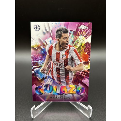 Sergio Aguero Golazo /75 - 2024/25 Topps Chrome UEFA - Atletico Madrid focis kártya