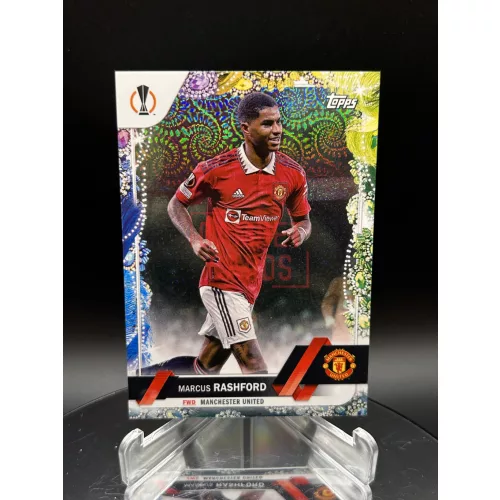  Marcus Rashford /75 számozott focis kártya - 2022-23 Topps Carnaval - Manchester United