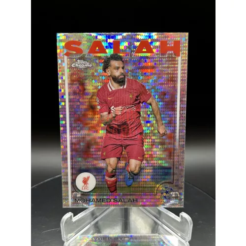 Mohamed Salah Pulsar Refractor focis kártya - 2024-25 Topps Chrome - Liverpool