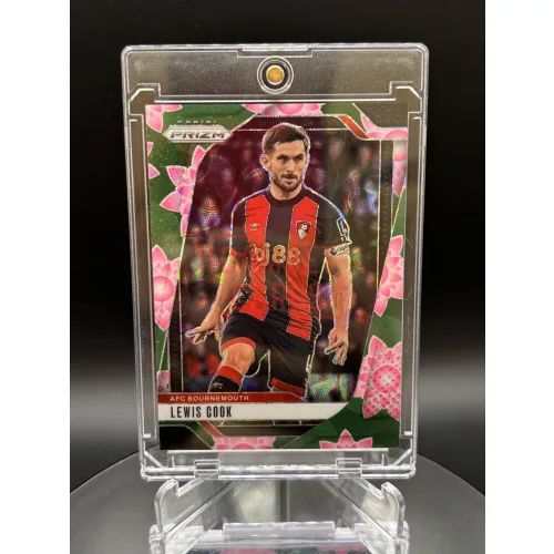 Lewis Cook /18 Lotus Flower focis kártya - Panini Prizm - Bournemouth
