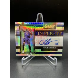   Vince Carter /249 In Flight Signatures aláírt NBA kosaras kártya – 2021-22 Panini Select Basketball – Toronto Raptors