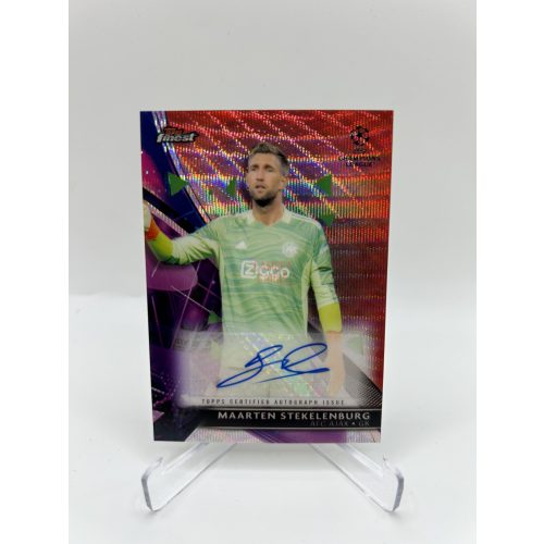 Maarten Stekelenburg /5 Ajax aláírt focis kártya - 2021/22 Topps Finest UEFA