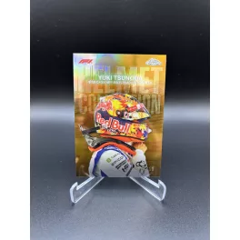   Yuki Tsunoda Helmet Collection /50 F1 kártya – 2024 Topps Chrome F1 – Visa Cash App RB Formula One Team