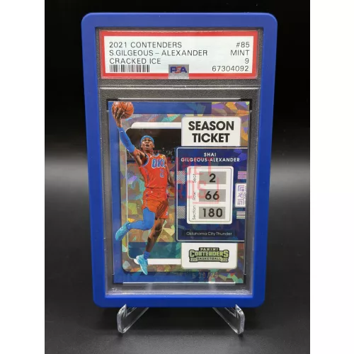 Shai Gilgeous-Alexander /25 PSA 9 NBA kosaras kártya #85  – 2021-22 Panini Contenders Basketball – Oklahoma City Thunder