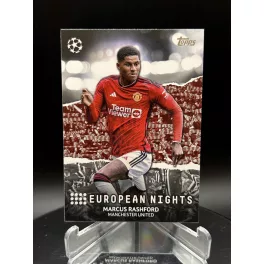   Marcus Rashford European Night focis kártya - 2023-24 Topps UCC - Manchester United
