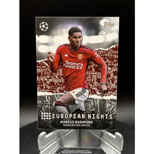 Marcus Rashford European Night focis kártya - 2023-24 Topps UCC - Manchester United