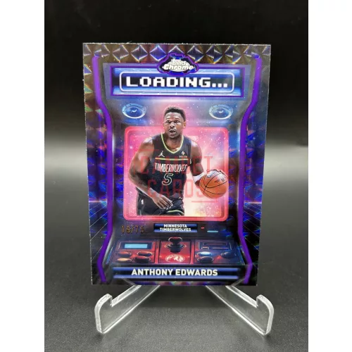Anthony Edwards /75 loading nba kosaras kártya - 2025-26 Topps Chrome Basketball - Minnesota Timberwolves