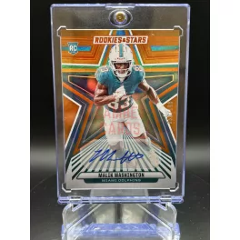   Malik Washington /199 aláírt NFL amerikai foci kártya - 2024 Panini Rookies Stars - Miami Dolphins