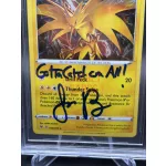 Zapdos #48 Holo Rare Kártya Jason Paige Aláírásával BAS Authentic – 2020 Sword & Shield Vivid Voltage – Pokémon TCG