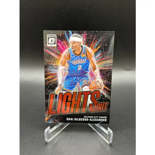 Shai Gilgeous-Alexander /99 Lights Out NBA kosaras kártya - 2024-25 Panini Donruss Optic - Oklahoma City Thunder