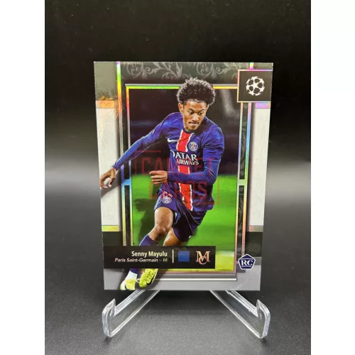 RC Senny Mayulu focis kártya – 2025 Topps Museum Collection – Paris Saint-Germain