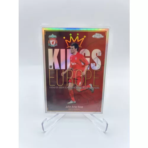 John Arne Riise - Kings of Europe - Topps Chrome Liverpool insert