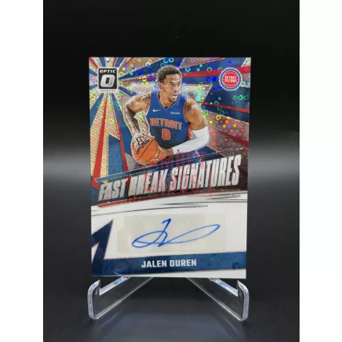 Jalen Duren FBS-DUR - 2024/25 Donruss Optic Fast Break - Detroit Pistons aláírt kártya