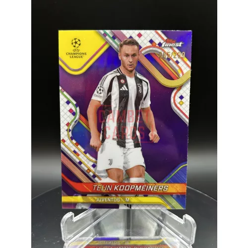 Teun Koopmeiners /299 számozott focis kártya - Topps Finest - Juventus