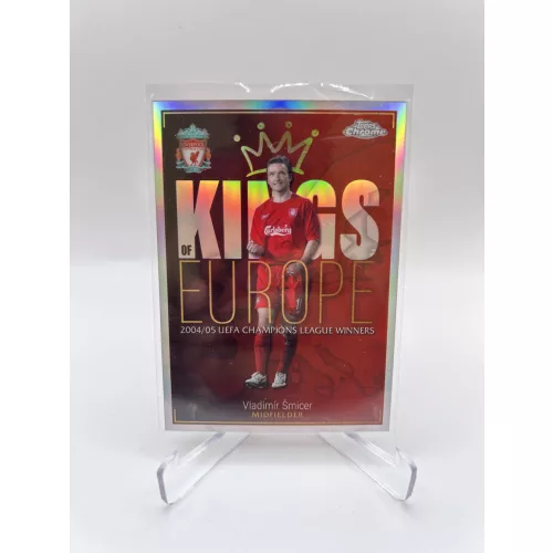 Vladimir Smicer - Kings of Europe - Topps Chrome Liverpool insert