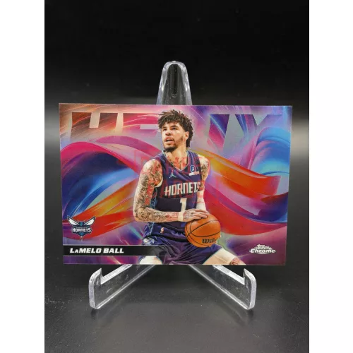 LaMelo Ball H-7 Helix SSP Kártya – 2025-26 Topps Chrome Update – Charlotte Hornets