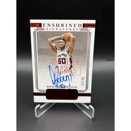   David Robinson /15 on card aláírt NBA kosaras kártya - 2020-21 Panini Flawless Basketball - San Antonio Spurs