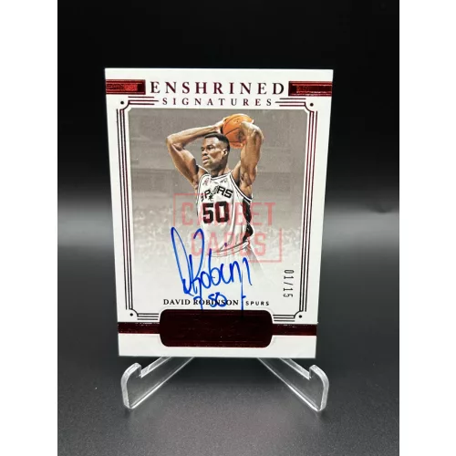 David Robinson /15 on card aláírt NBA kosaras kártya - 2020-21 Panini Flawless Basketball - San Antonio Spurs