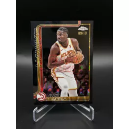   Clint Capela #81 Gold Refractor 09/10 - 2025 Topps Chrome Basketball - Atlanta Hawks