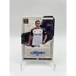   Timothy Castagne /99 Fulham aláírt focis kártya - 2023-24 Panini Impeccable Premier League Soccer