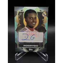   Rodrygo /75 aláírt focis kártya – 2025-26 Topps Real Madrid Los Blancos – Real Madrid