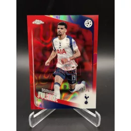   Dominic Solanke #144 Red /5 focis krátya – 2025-26 Topps Chrome UEFA Champions League – Tottenham Hotspur
