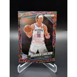   RC Branden Carlson Snakeskin SSP NBA kosaras kártya – 2024-25 Panini Prizm Black Basketball – Oklahoma City Thunder