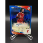 Jeremie Frimpong /150 aláírt focis kártya – 2025-26 Topps Chrome UEFA Club Competitions Auto – Liverpool FC