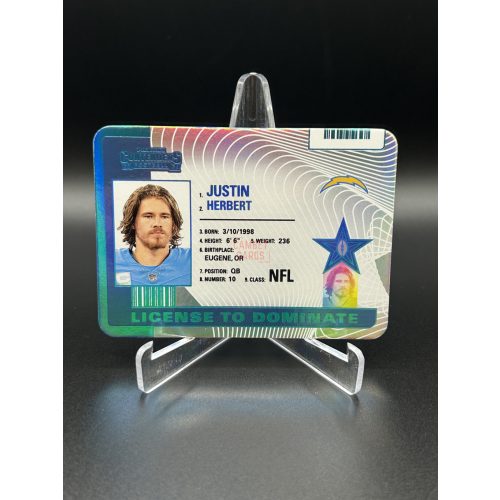 Justin Herbert License to Dominate SSP - 2024 Panini Contenders Football – Los Angeles Chargers