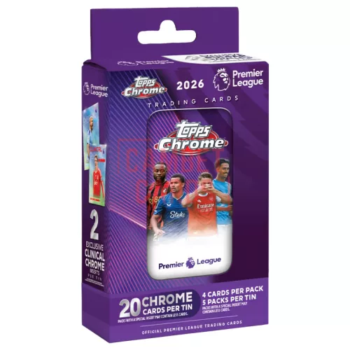 2025‑26 Topps Chrome Premier League Tin Box