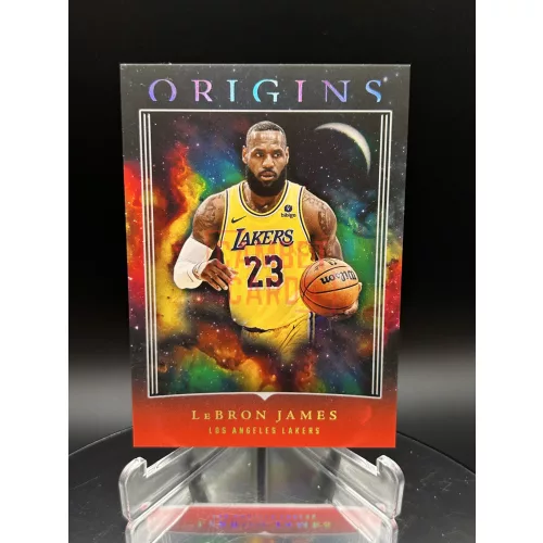 Lebron James Red Origins NBA kosaras kártya - 2023-24 Panini Origins - Los Angeles Lakers
