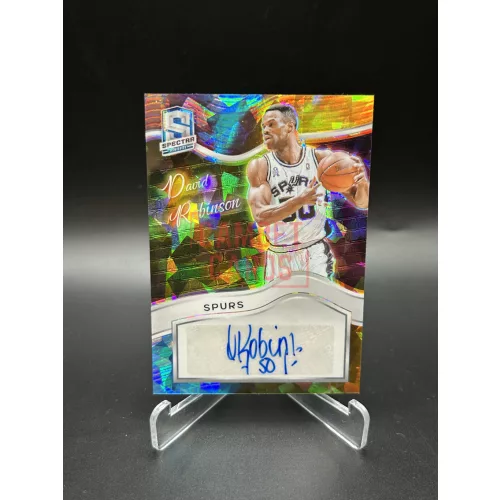 David Robinson CG-DVR – 2023-24 Panini Spectra Colorgraphs Auto Prizm /35 – San Antonio Spurs
